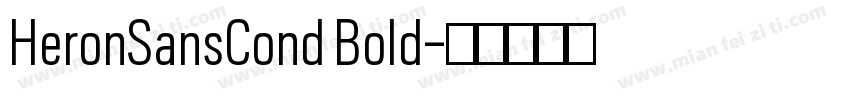HeronSansCond Bold字体转换